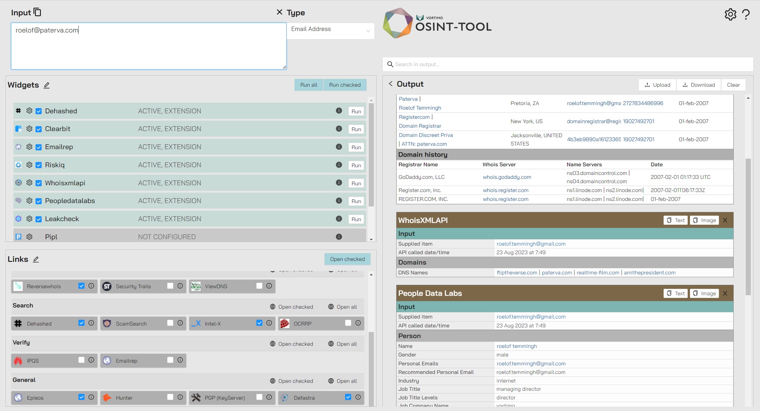 OSINT Tool documentation